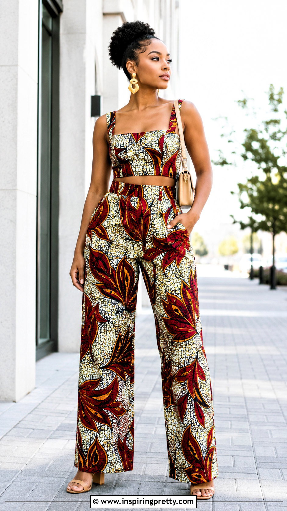 Danshiki Crop Top And High Waist Trouser - 25 Danshiki Trouser And Top For Ladies