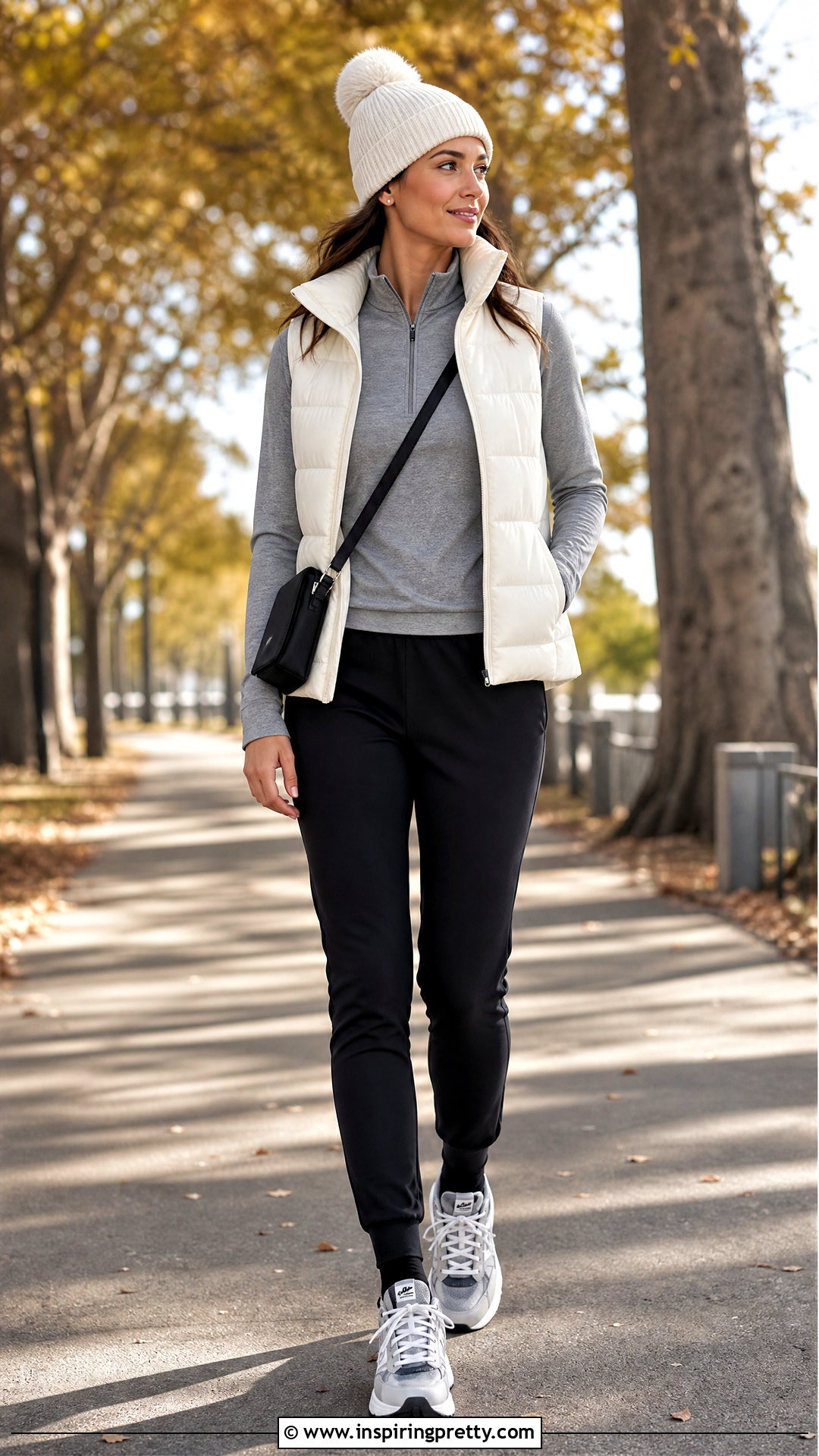 Danskin Quarter Zip Top With Puffer Vest - 20 Danskin Tops outfit ideas