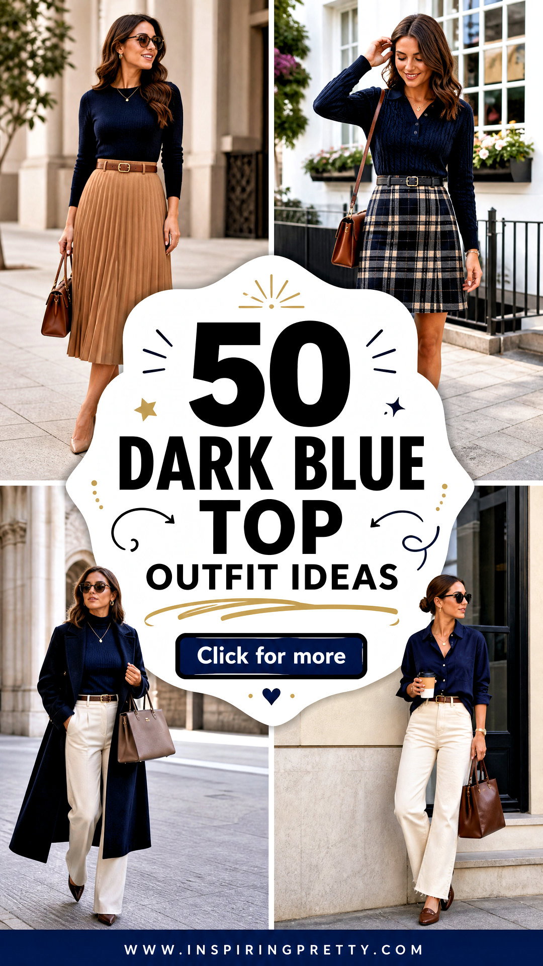 50 Dark Blue Top Outfit Ideas for Chic Everyday Style Now - 50 Dark Blue Top Outfit Ideas for Chic Everyday Style Now