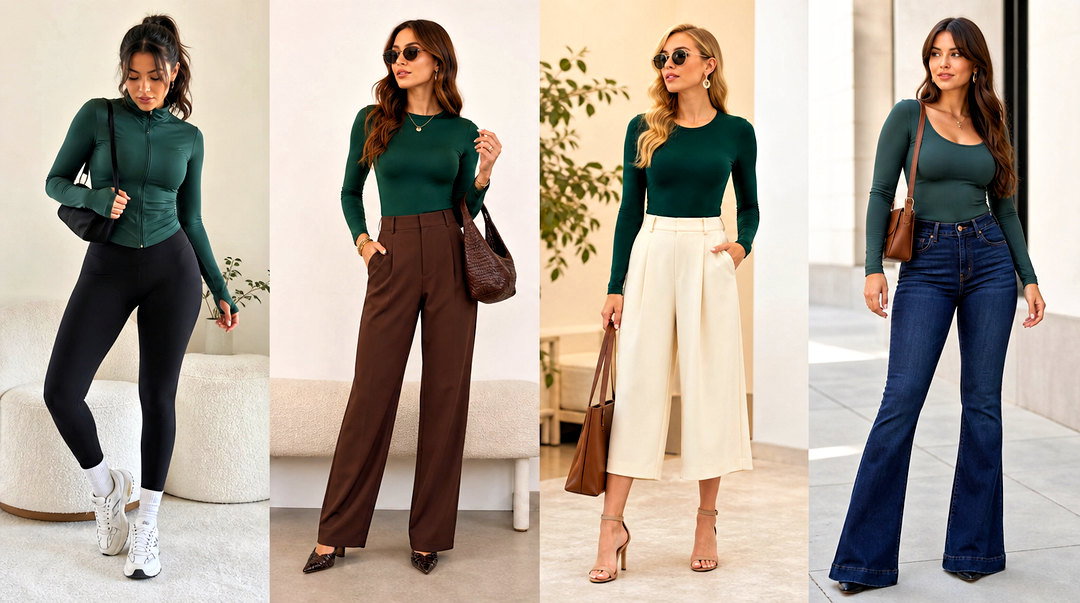 50 Dark Green Top Outfit Ideas for Polished Seasonal Style