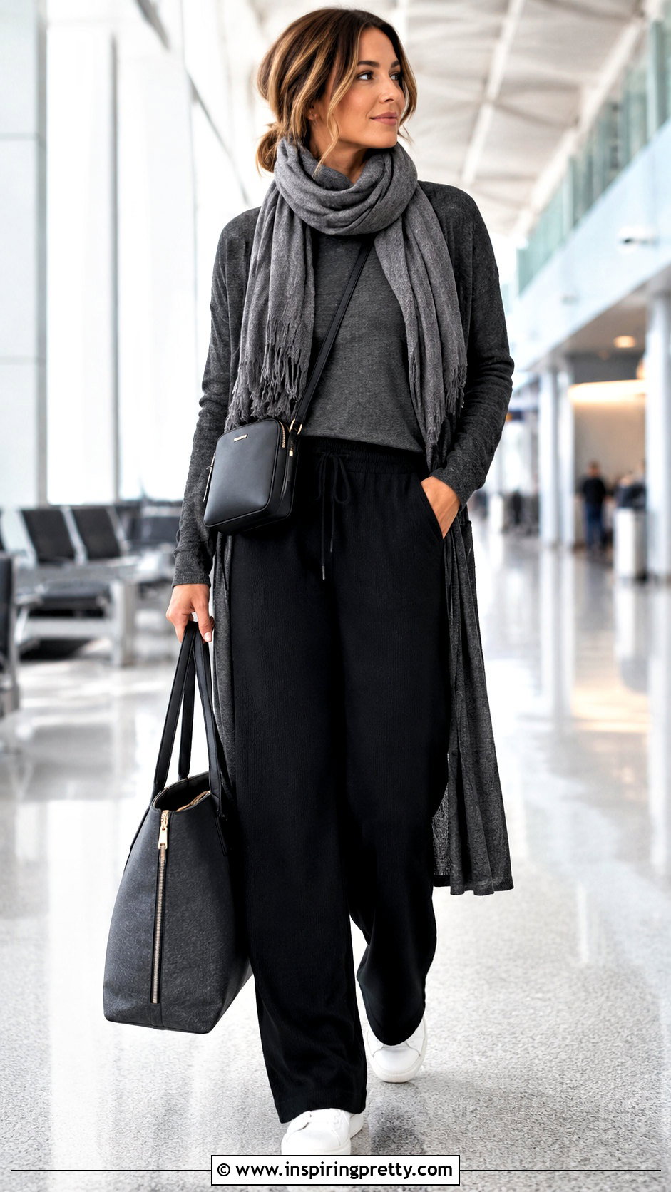 Dark Grey Top Airport Outfit - 50 dark grey top outfit ideas