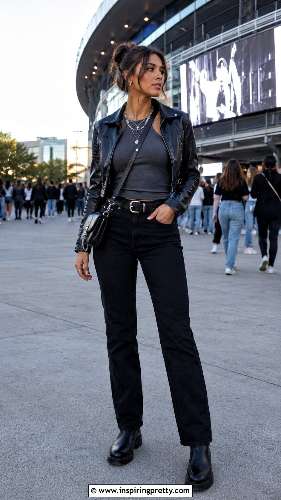 Dark Grey Top Concert Outfit - 50 dark grey top outfit ideas