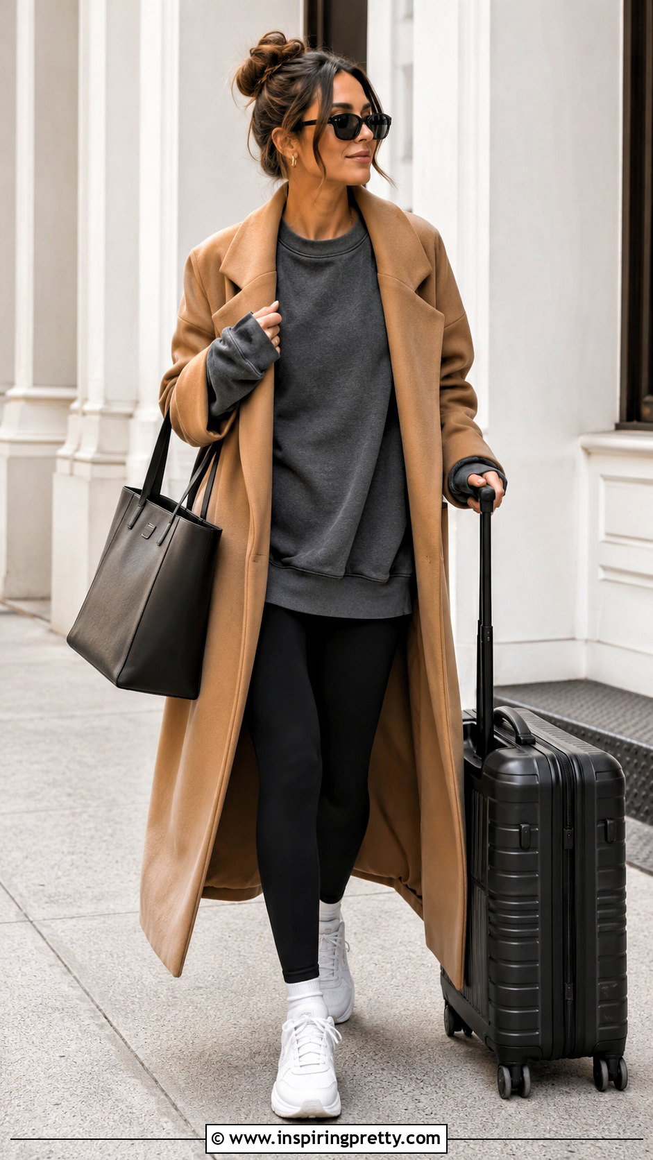 Dark Grey Top With Black Leggings - 50 dark grey top outfit ideas