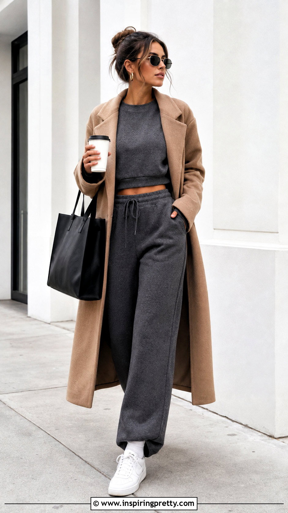 Dark Grey Top With Matching Sweatpants - 50 dark grey top outfit ideas