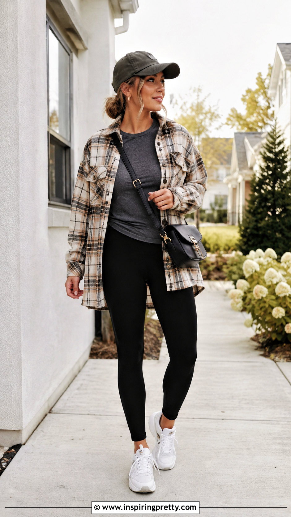 Dark Grey Top With Shacket And Leggings - 50 dark grey top outfit ideas