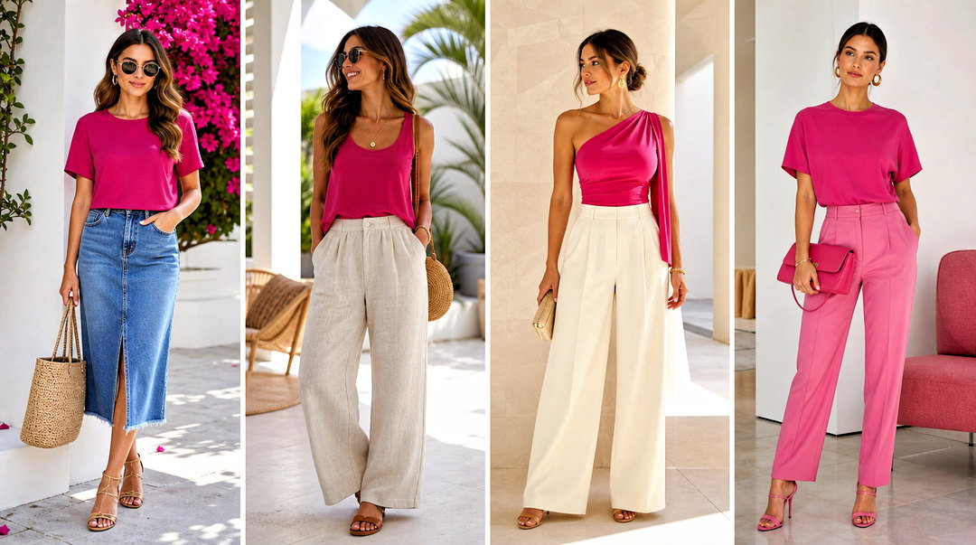 50 Dark Pink Top Outfit Ideas for Modern Feminine Style