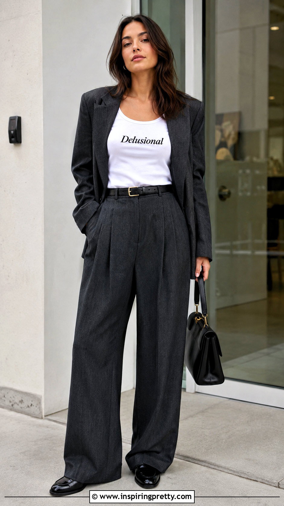 Delusional Tank Top With Tailored Trousers - 20 Delusional Tank Top outfit ideas