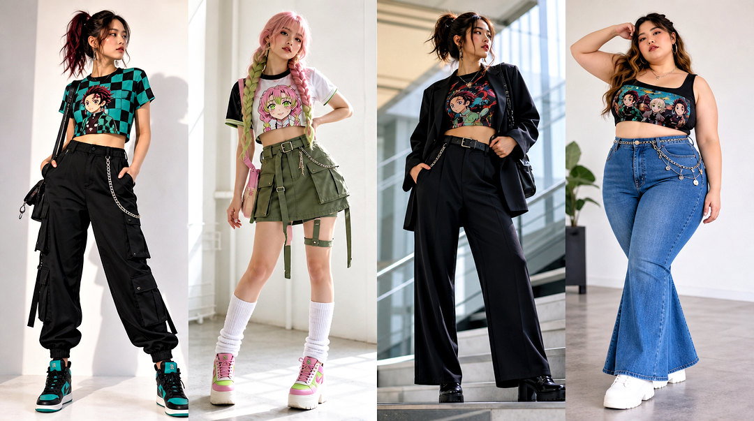 25 Demon Slayer Crop Top Outfit Ideas for Anime Fans to Try