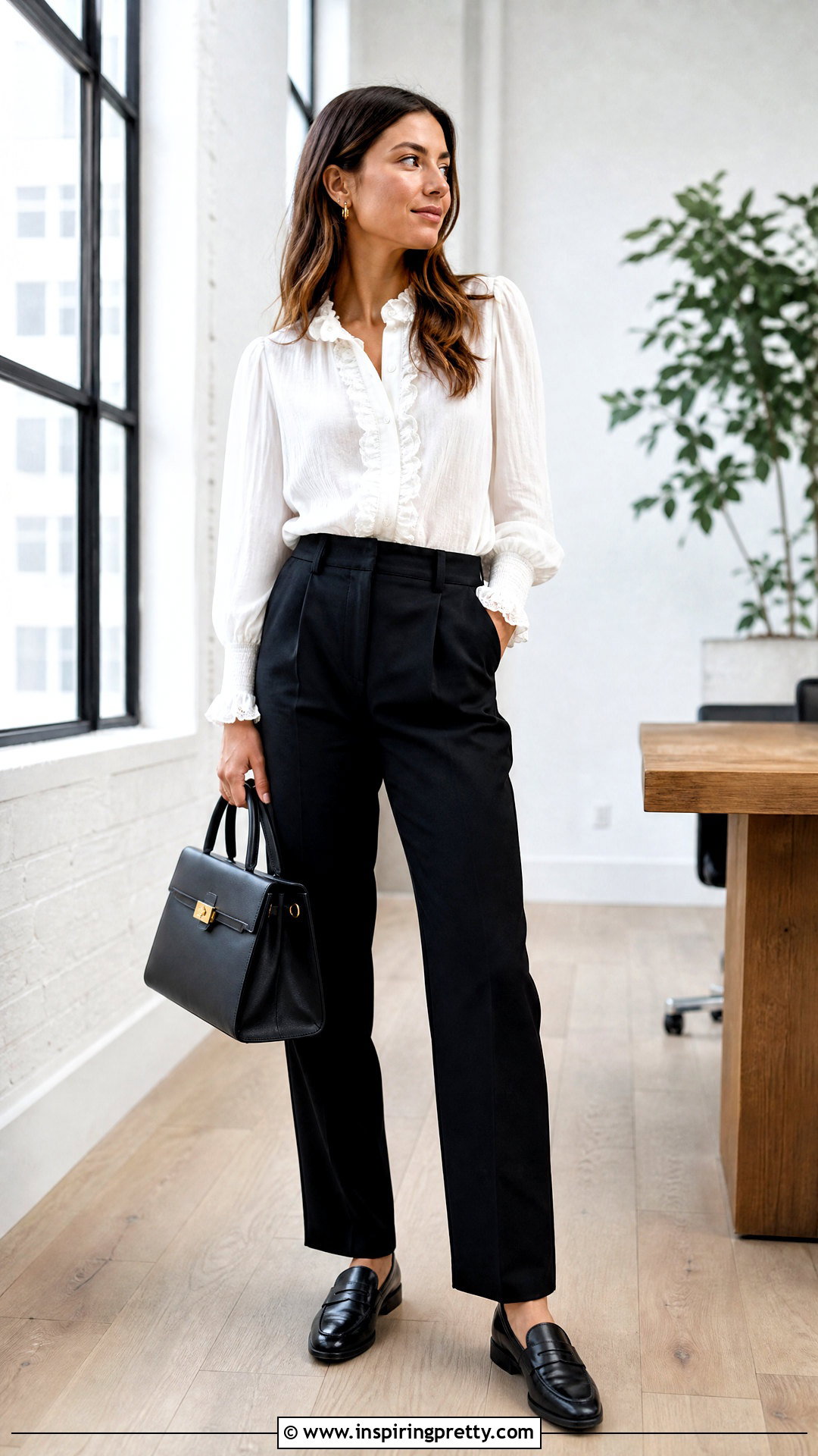 Den Sparrow Top With Black Tailored Pants - 20 doen sparrow top outfit ideas