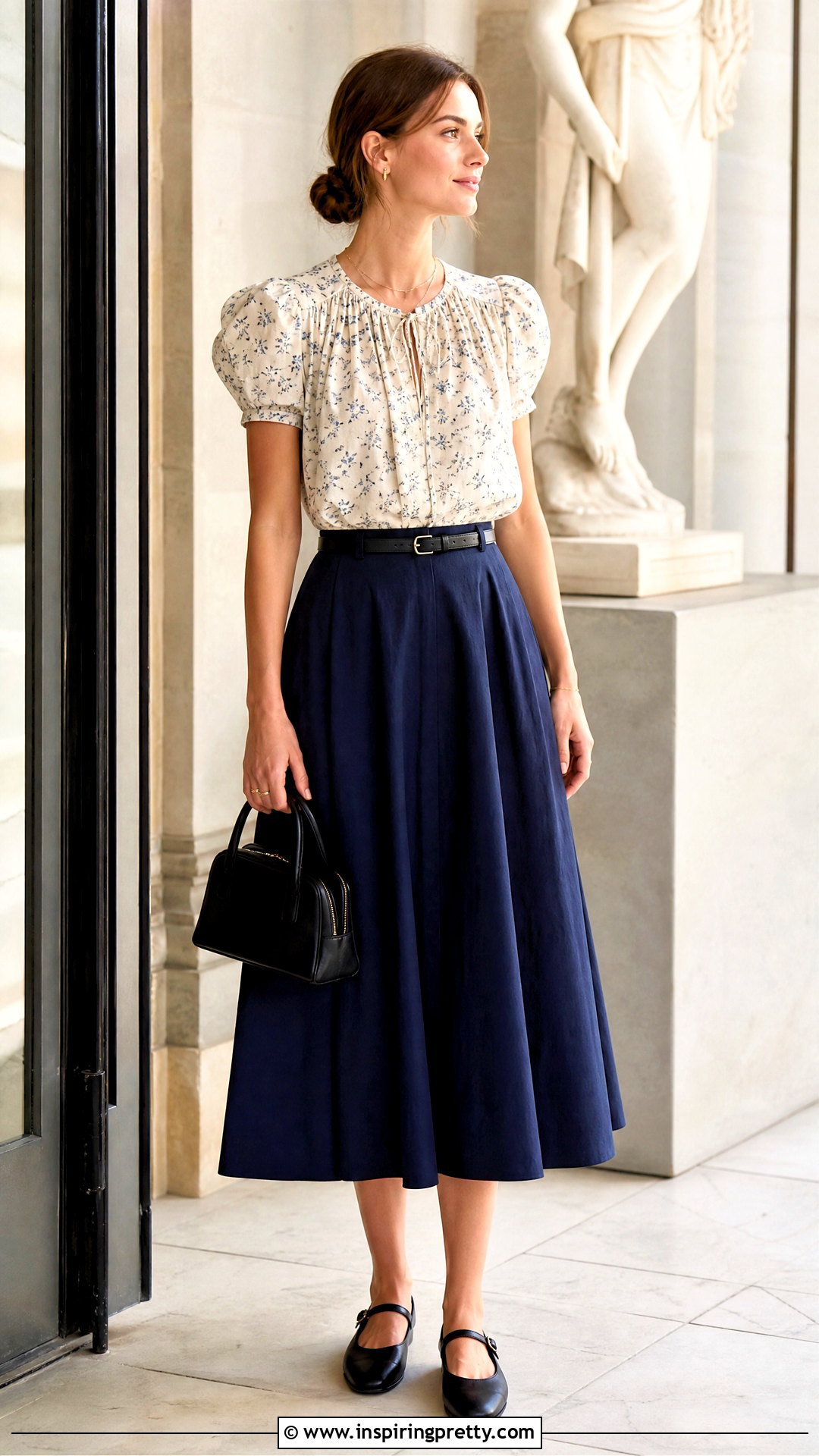 Den Sparrow Top With Poplin Midi Skirt - 20 doen sparrow top outfit ideas