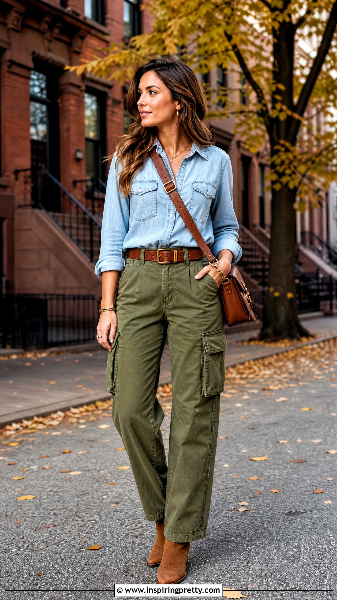 Denim Shirt With Cargo Pants - 50 tops to wear with cargo pants