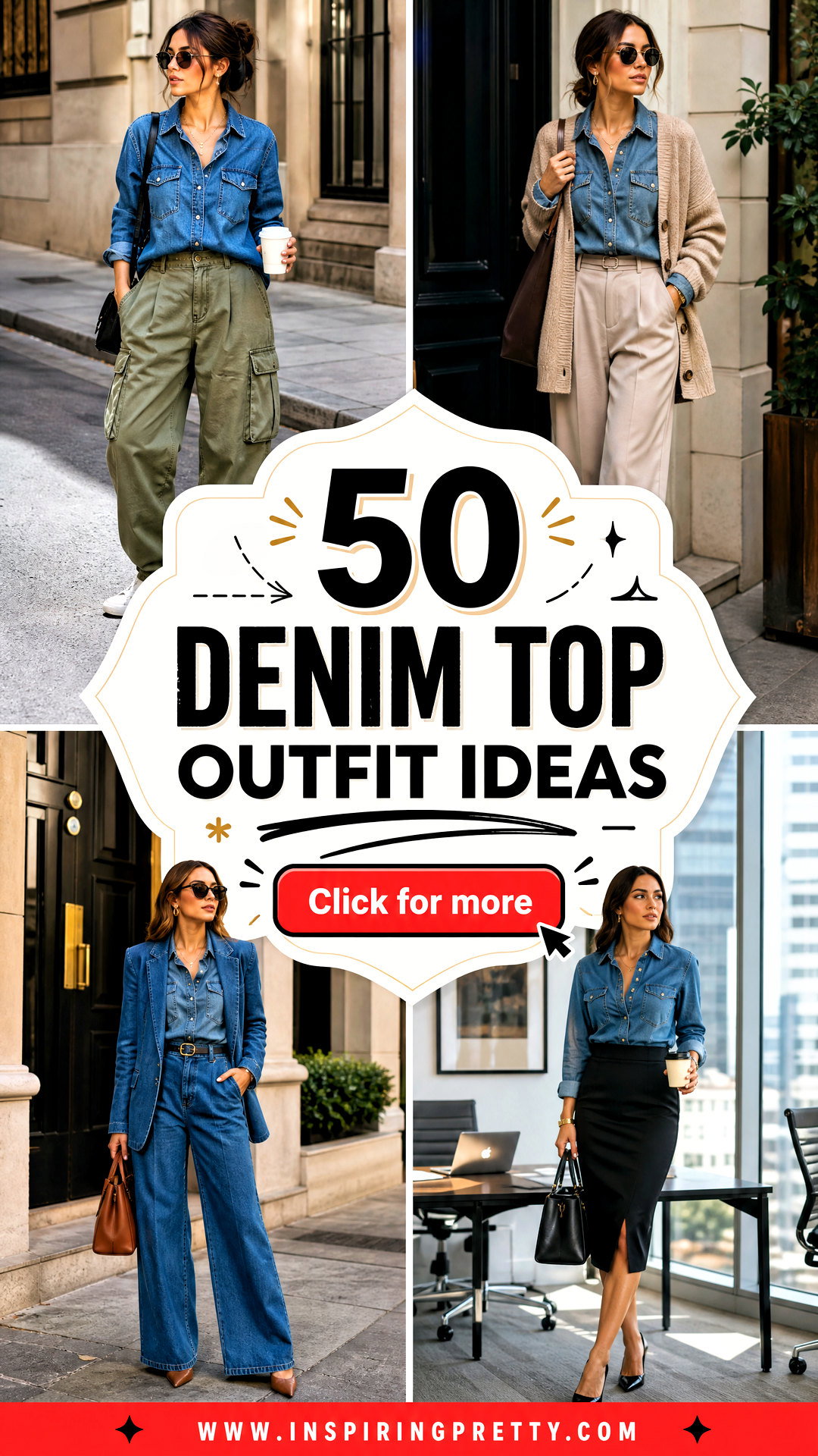 50 Denim Top Outfit Ideas for Effortless Everyday Style - 50 Denim Top Outfit Ideas for Effortless Everyday Style