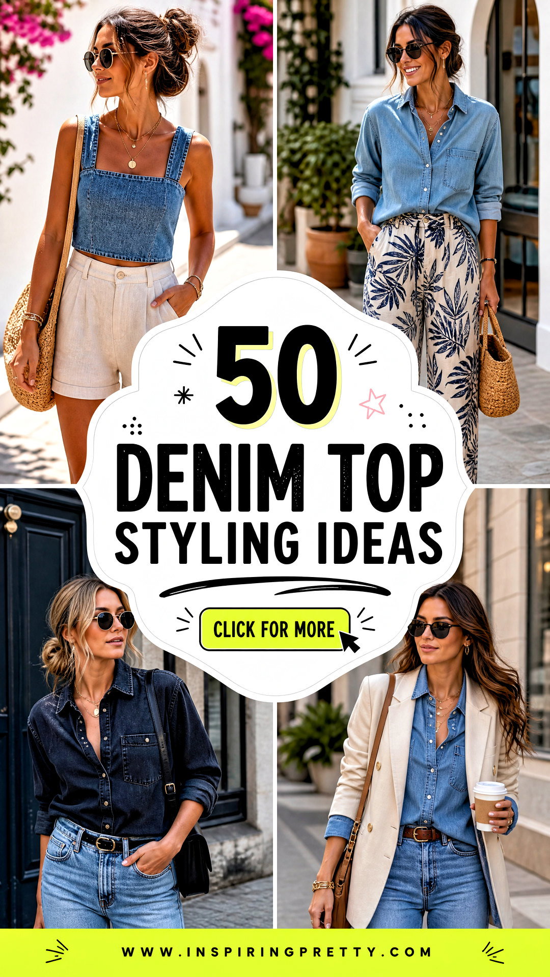 50 Denim Top Styling Ideas for Fresh Effortless Everyday Looks - 50 Denim Top Styling Ideas for Fresh, Effortless Everyday Looks