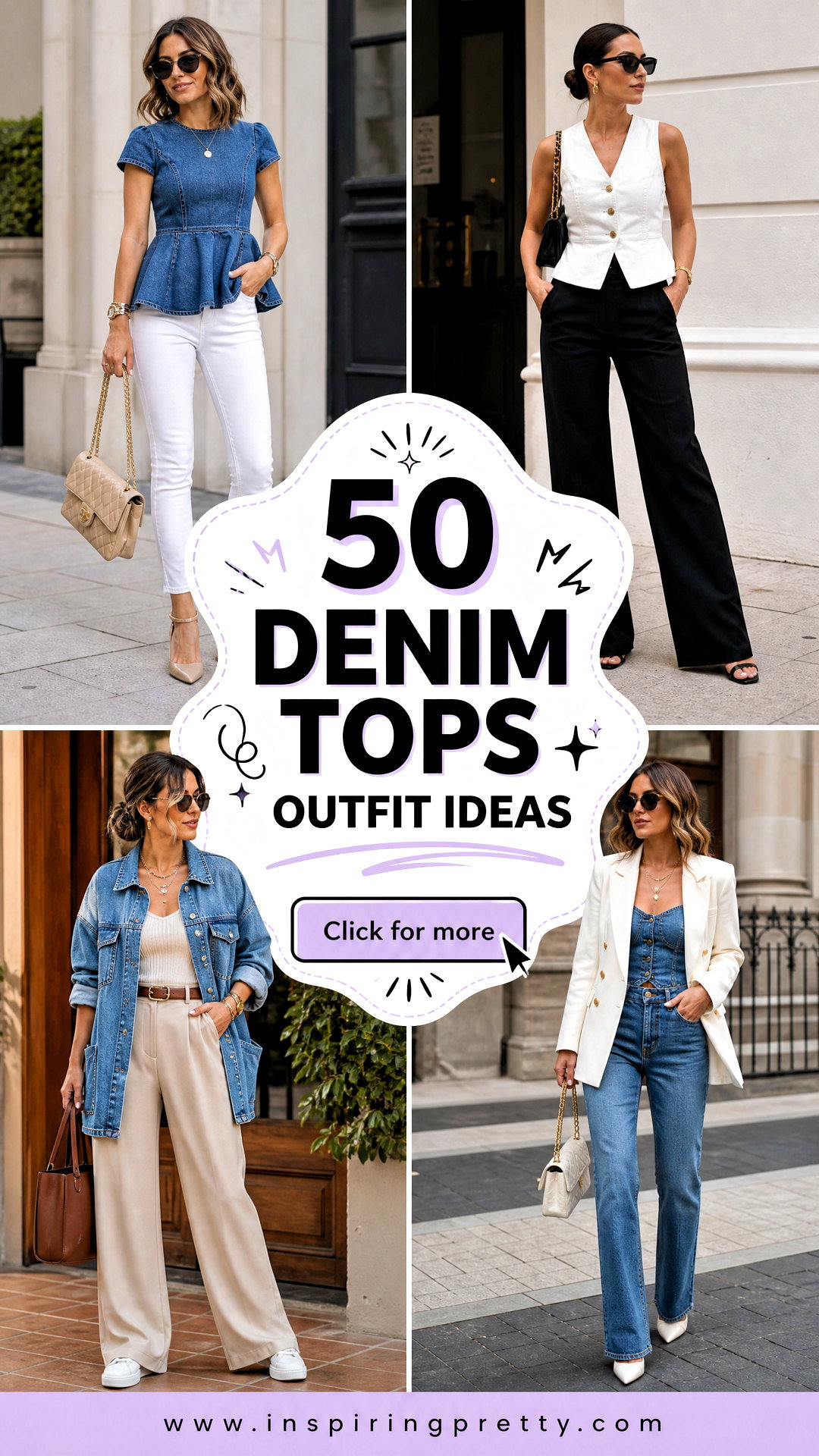 50 Denim Tops Outfit Ideas for Women Chic Looks for Every Day - 50 Denim Tops Outfit Ideas for Women: Chic Looks for Every Day