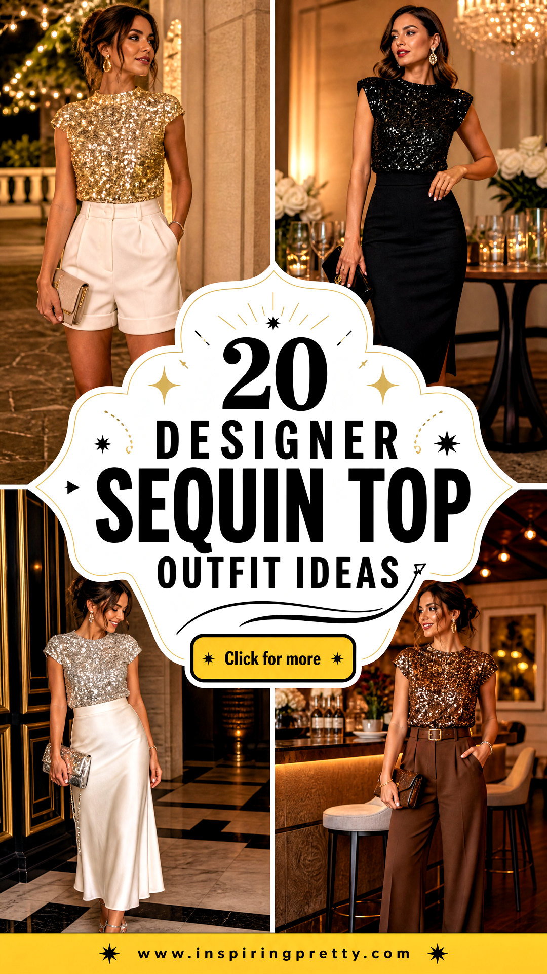 20 Designer Sequin Top Outfit Ideas for Dazzling Party Style - 20 Designer Sequin Top Outfit Ideas for Dazzling Party Style