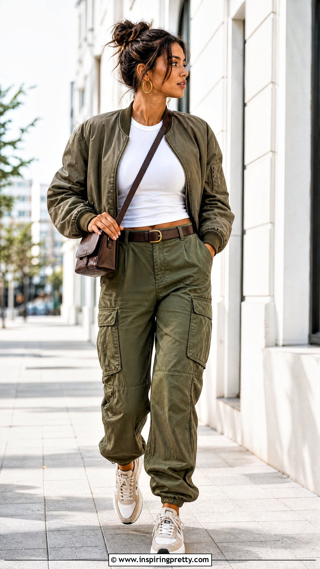 Designer White Tank Top With Cargo Pants - 25 Designer White Tank Top outfit ideas