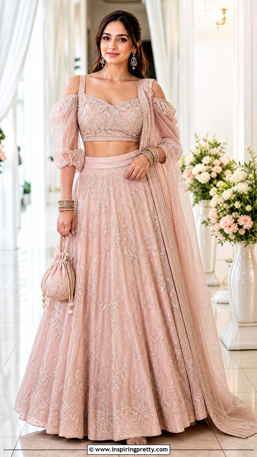 Detachable Sleeve Lehenga Top - 50 lehenga top design ideas