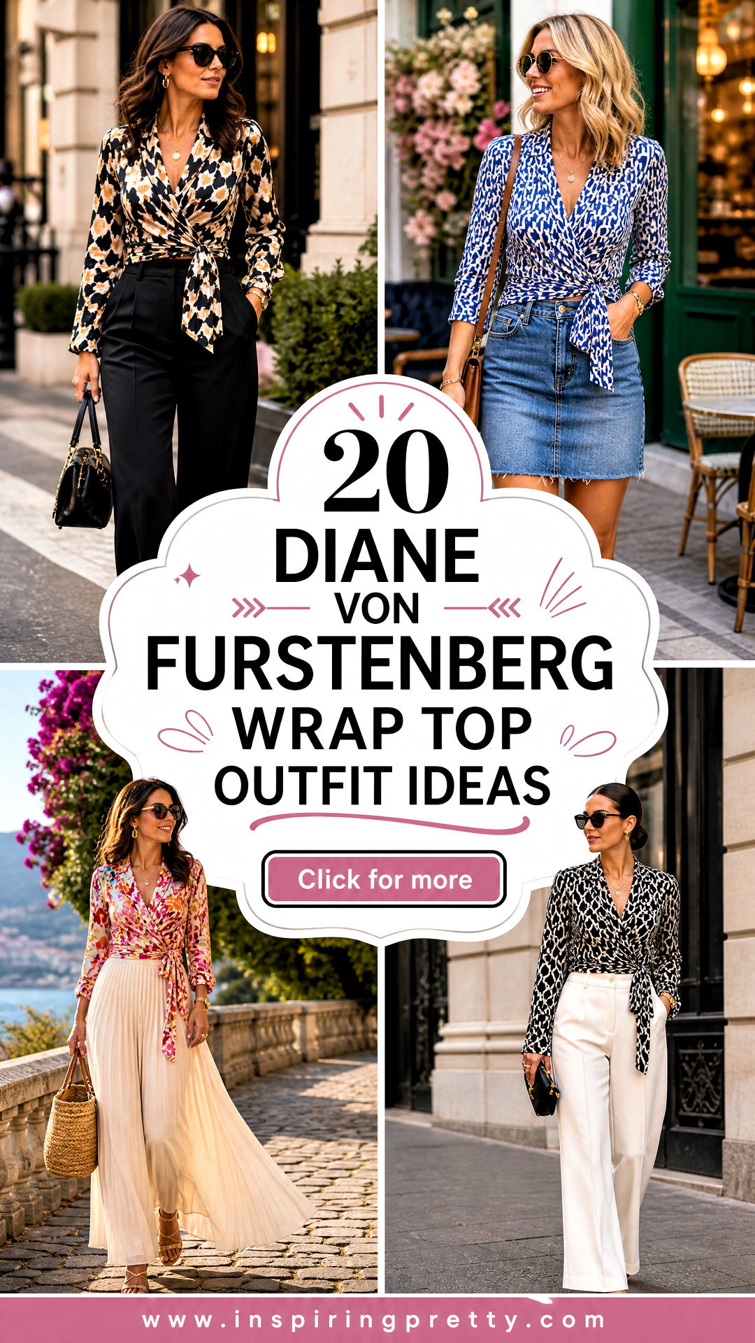 20 Diane von Furstenberg Wrap Top Outfit Ideas for Chic Style - 20 Diane von Furstenberg Wrap Top Outfit Ideas for Chic Style