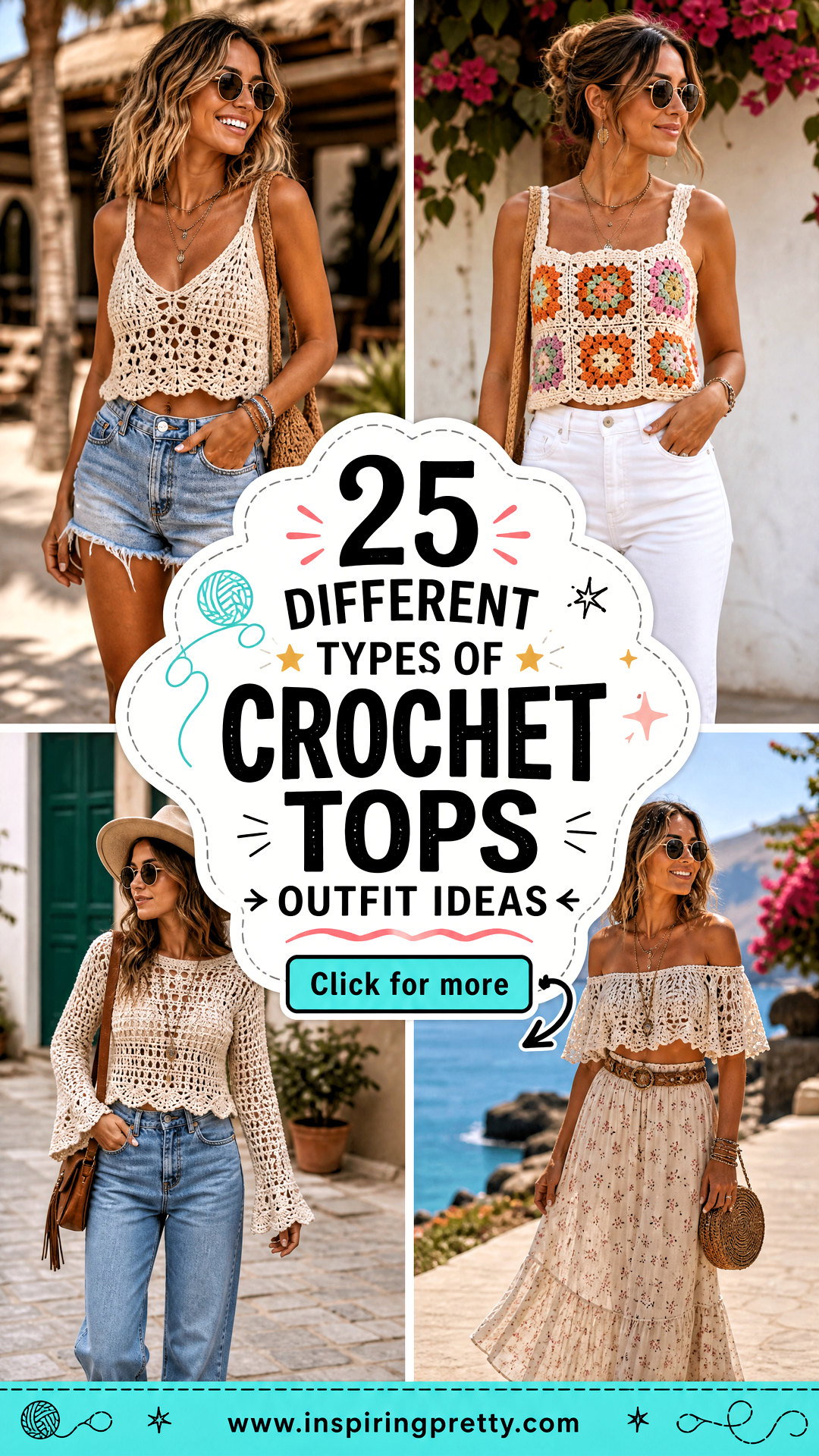 25 Different Types of Crochet Tops Outfit Ideas to Try Now - 25 Different Types of Crochet Tops Outfit Ideas to Try Now