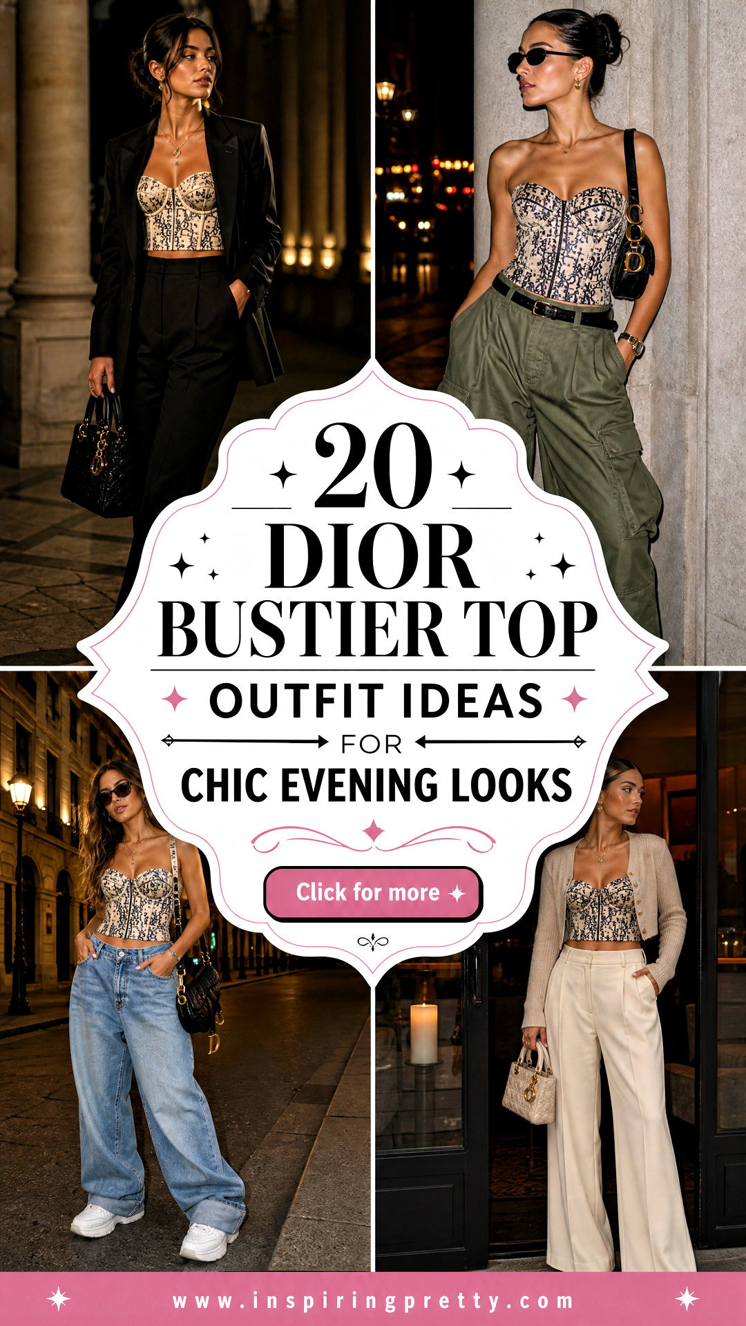 20 Dior Bustier Top Outfit Ideas for Chic Evening Looks - 20 Dior Bustier Top Outfit Ideas for Chic Evening Looks