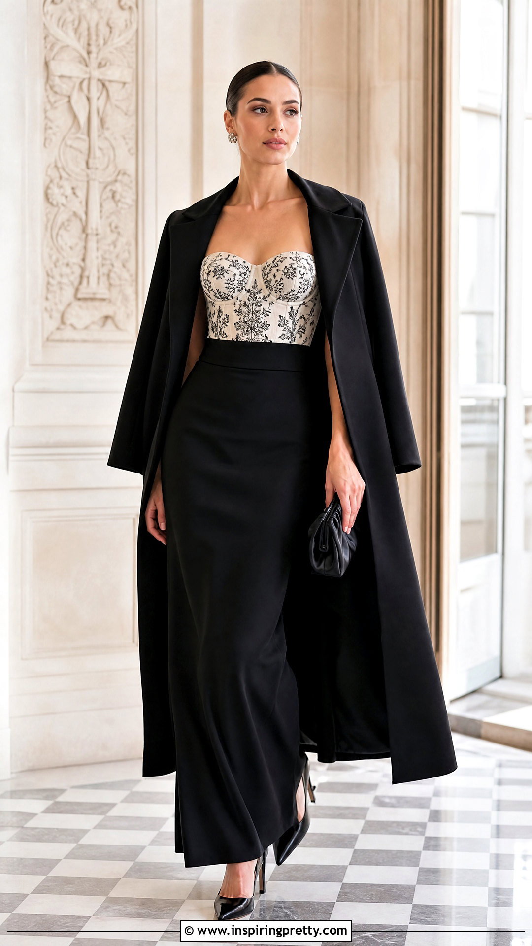 Dior Bustier Top With a Column Maxi Skirt - 20 dior bustier top outfit ideas