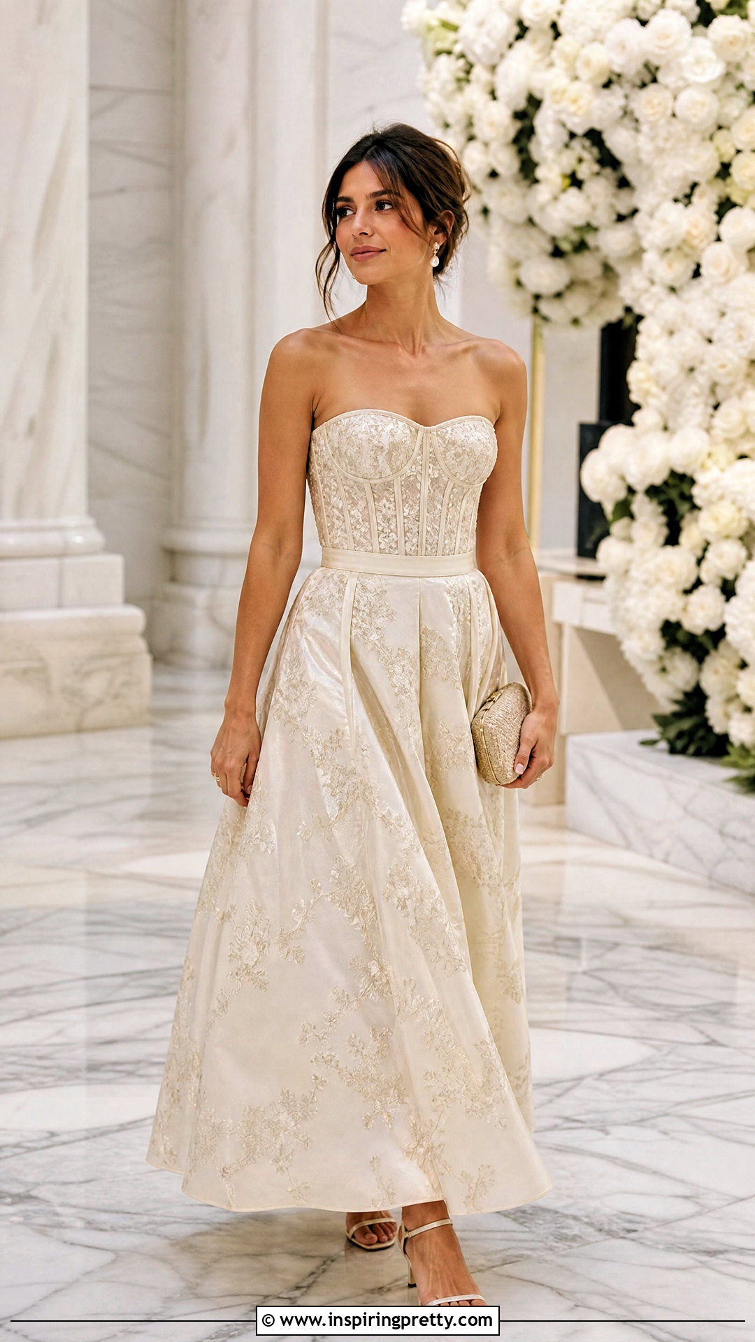 Dior Bustier Top With a Matching Maxi Skirt - 20 dior bustier top outfit ideas