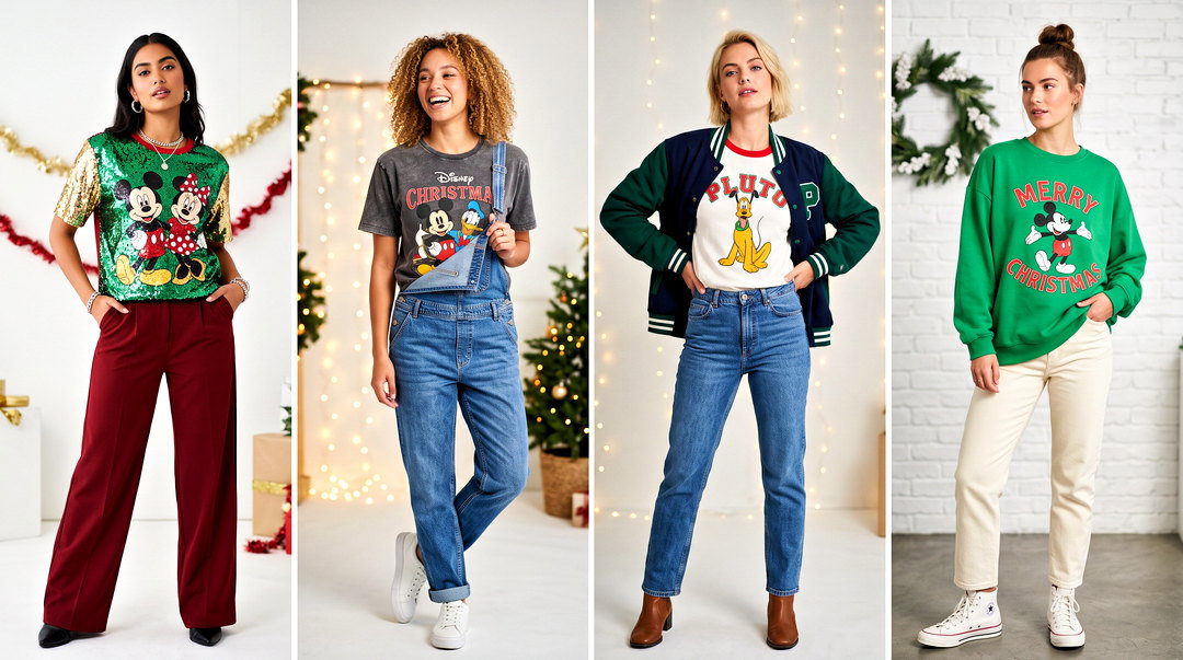 20 Disney Christmas Tops Outfit Ideas for Festive Park Days