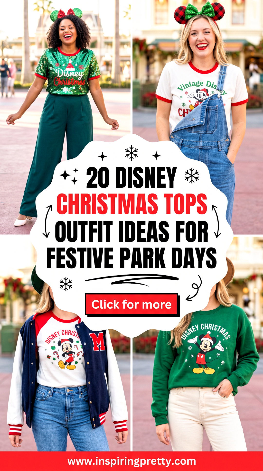 20 Disney Christmas Tops Outfit Ideas for Festive Park Days - 20 Disney Christmas Tops Outfit Ideas for Festive Park Days