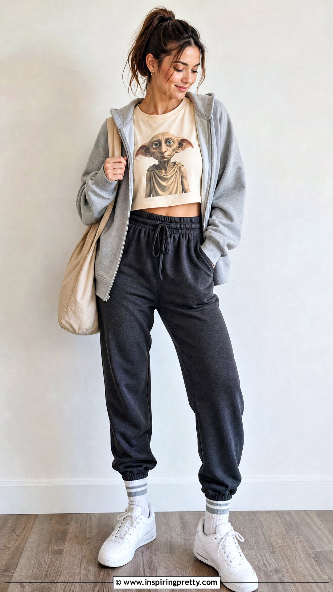 Dobby Crop Top With Relaxed Joggers - 20 Harry Potter Crop Top Ideas