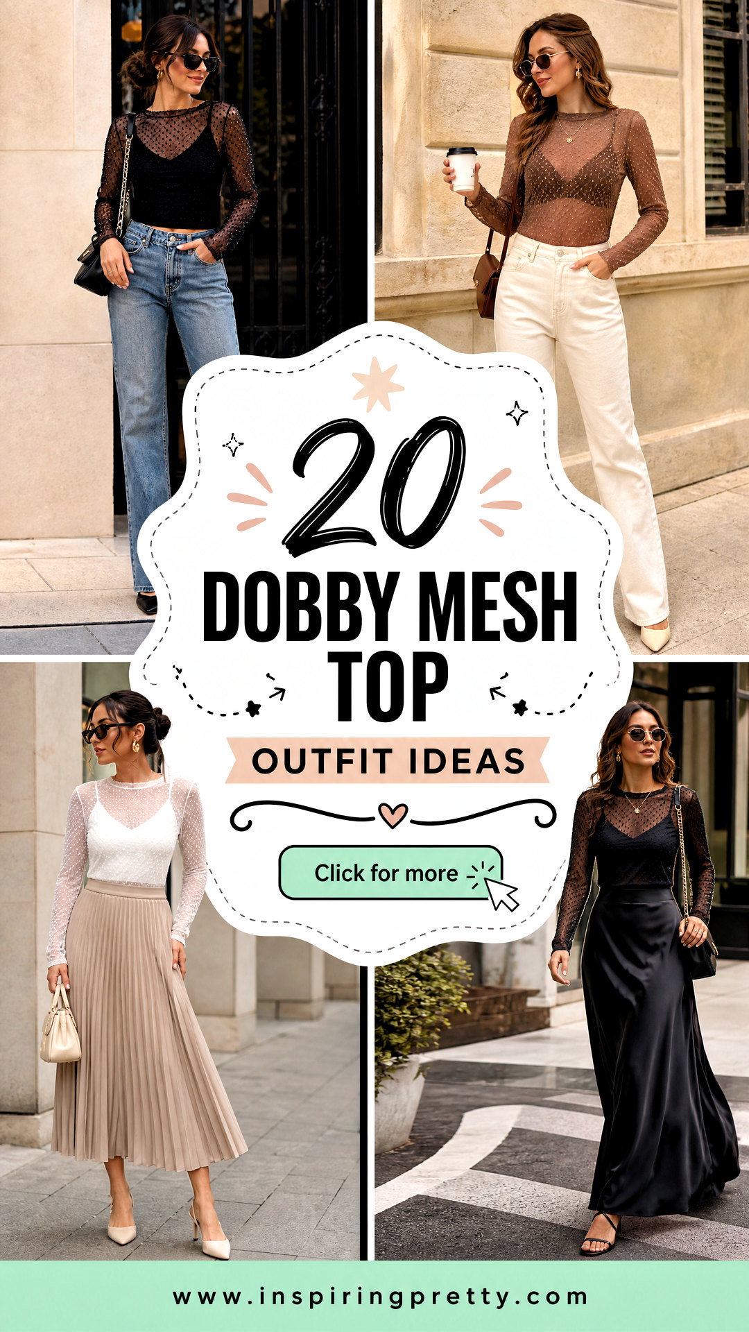 20 Dobby Mesh Top Outfit Ideas for Fresh Chic Layered Looks - 20 Dobby Mesh Top Outfit Ideas for Fresh, Chic Layered Looks