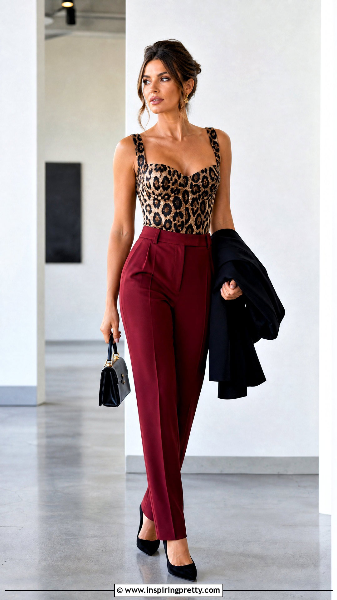 Dolce And Gabbana Cheetah Top With Red Trousers - 20 Dolce And Gabbana Cheetah Top outfit ideas