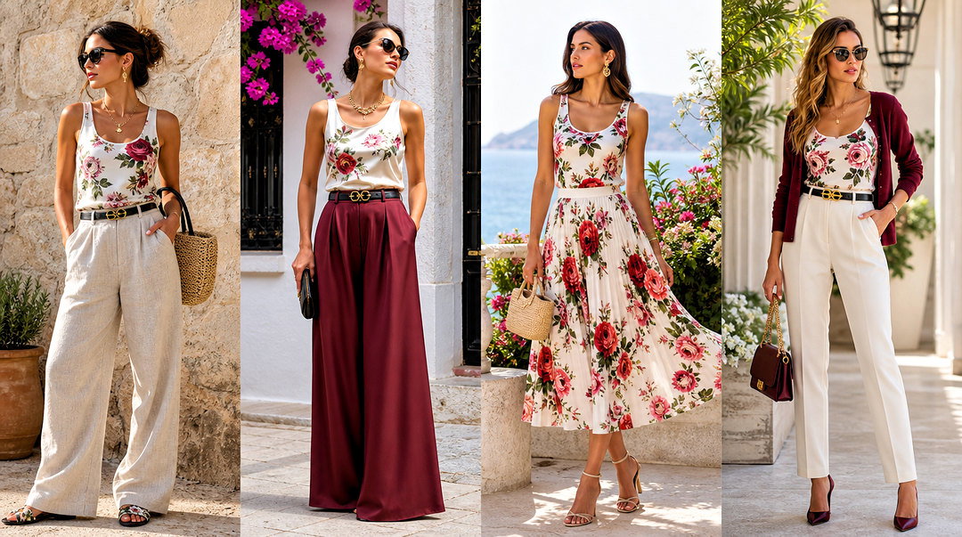 25 Dolce Gabbana Tank Top Outfit Ideas for Chic Summer Looks