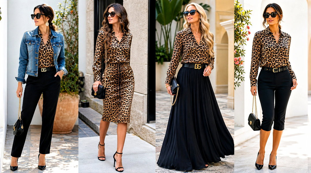20 Dolce and Gabbana Cheetah Top Outfit Ideas for Bold Nights