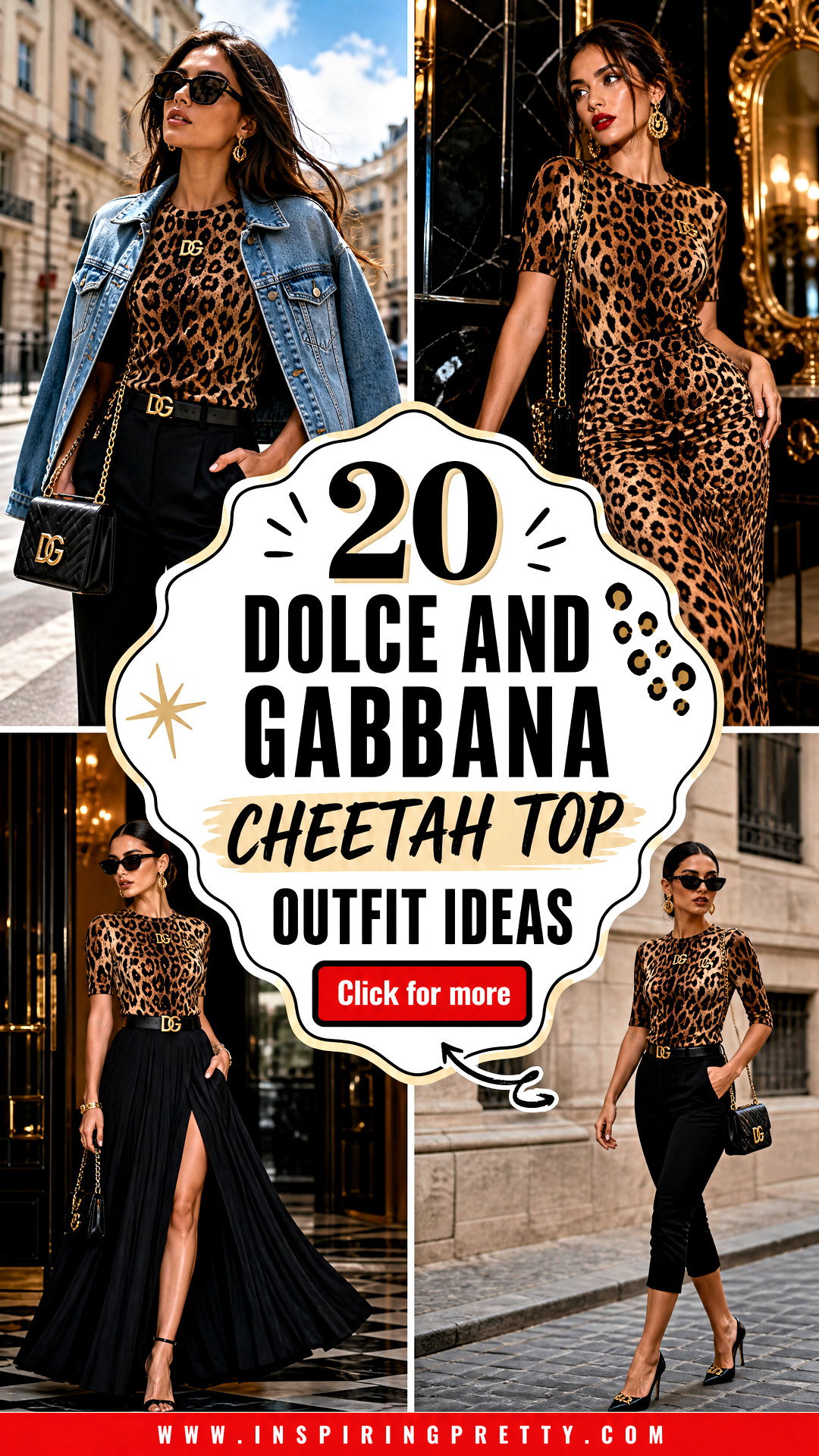 20 Dolce and Gabbana Cheetah Top Outfit Ideas for Bold Nights - 20 Dolce and Gabbana Cheetah Top Outfit Ideas for Bold Nights
