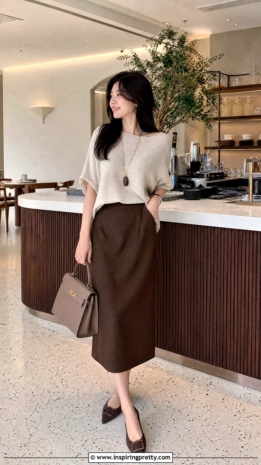 Dolman Sleeve Knit Top Outfit - 50 korean tops for women