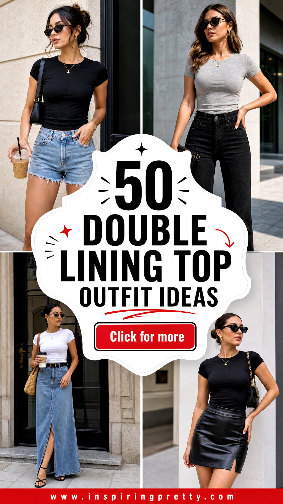 50 Double Lining Top Outfit Ideas for Sleek Everyday Style - 50 Double Lining Top Outfit Ideas for Sleek Everyday Style