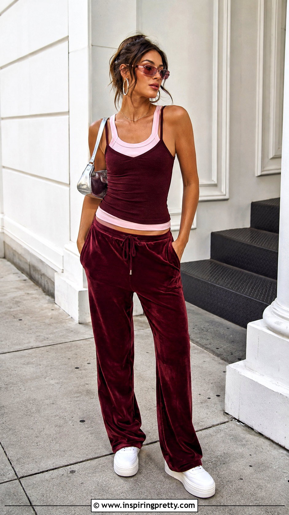 Double Tank Top With Velour Track Pants - 25 Double Tank Top 2000S