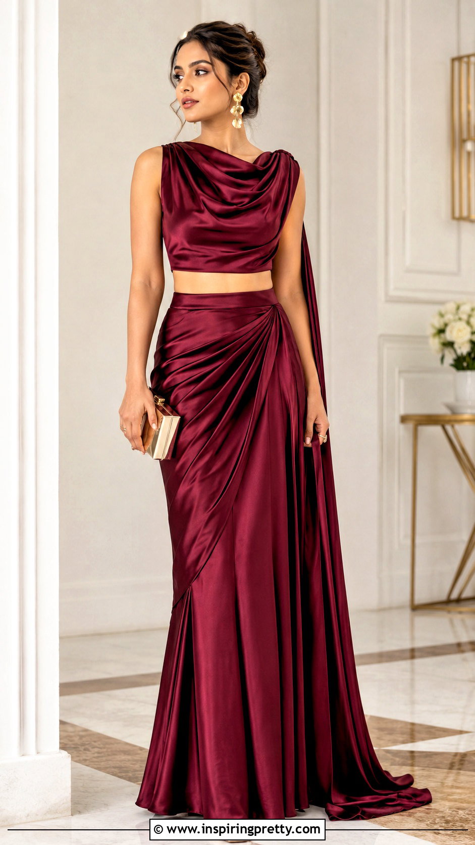 Draped Crop Top Lehenga - 50 Modern Lehenga Designs Crop Tops outfit ideas
