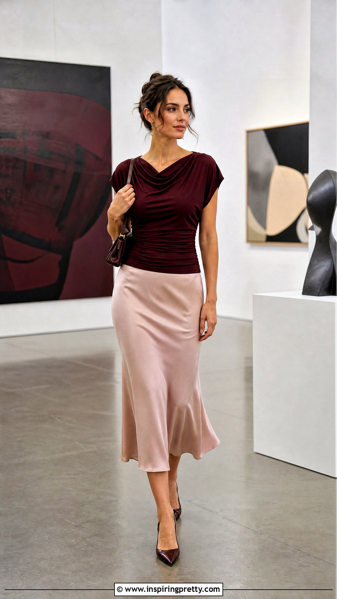 Draped Jersey Top With Midi Skirt - 50 trendy tops for women
