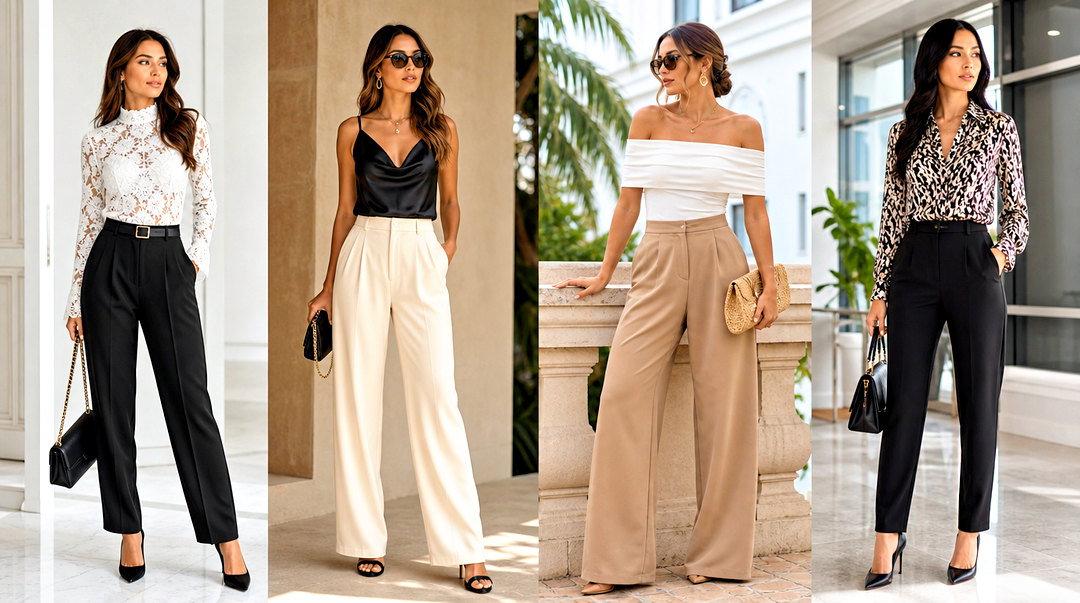 20 Dressy Pants and Tops Outfit Ideas for Elegant Events