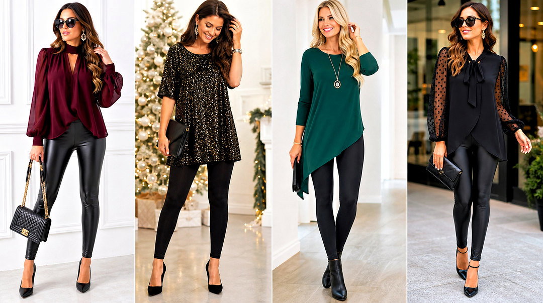 25 Dressy Top With Leggings Outfit Ideas for Polished Comfort