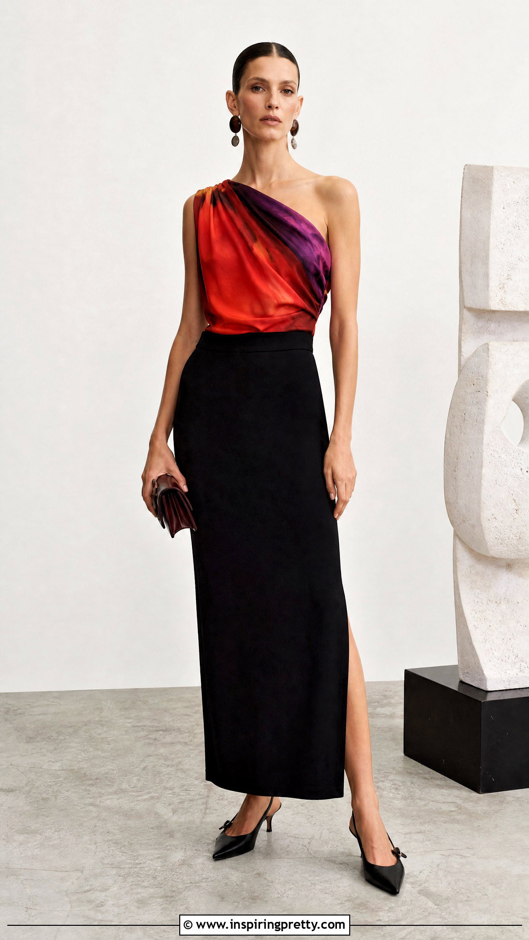 Dries Van Noten One Shoulder Tank Top With Column Skirt - 20 dries van noten tank tops