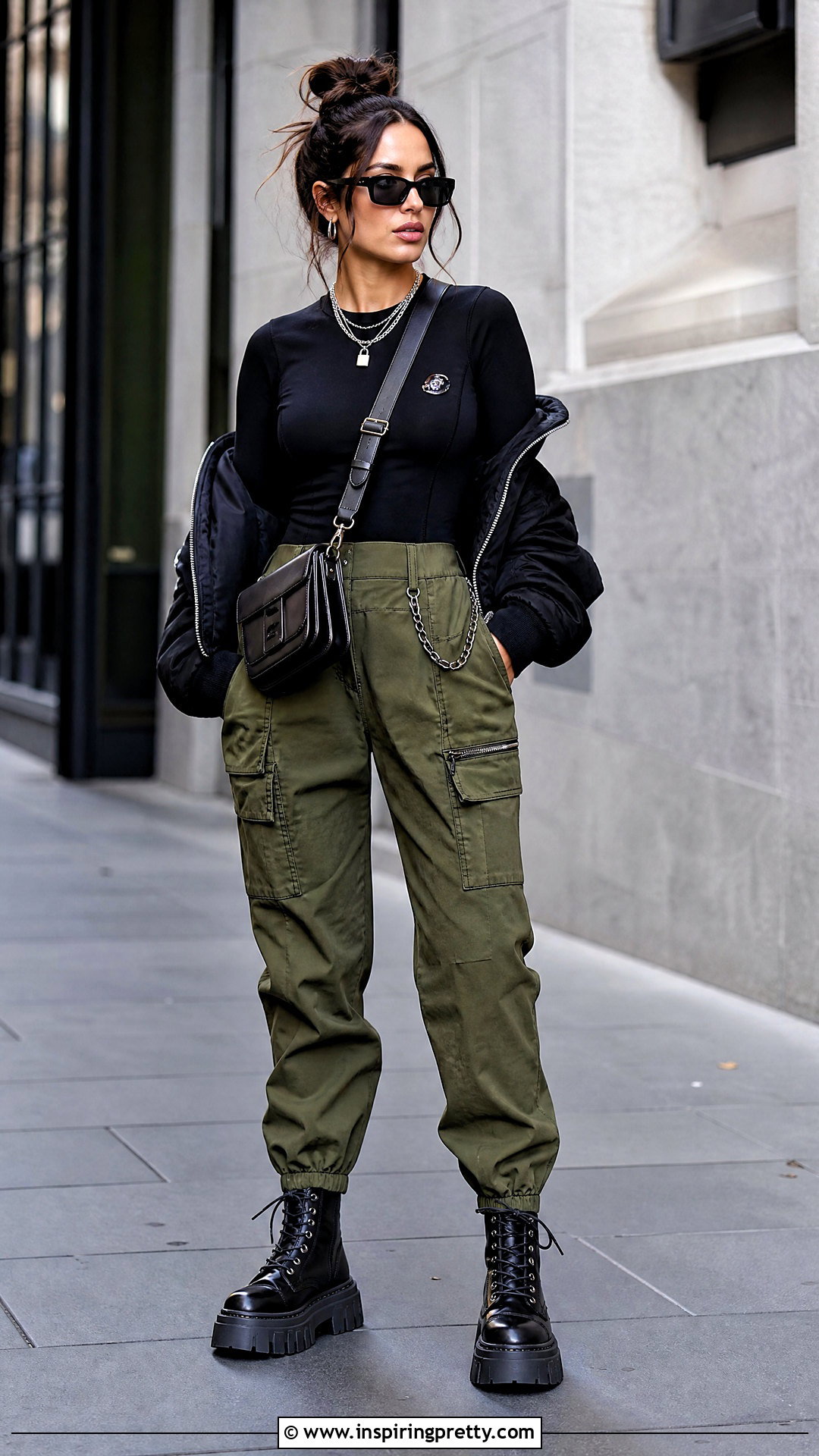 Dsquared Logo Top With Utility Pants - 25 Dsquared2 Tops outfit ideas