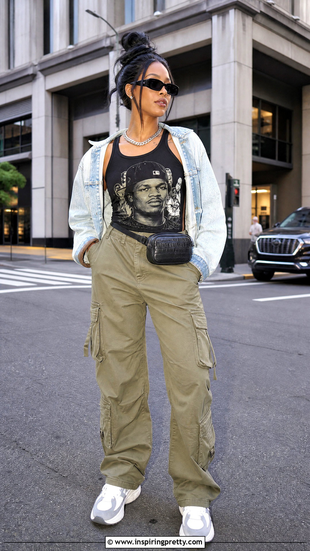 Duke Dennis Tank Top With Denim Jacket And Cargos - 25 Duke Dennis Tank Tops