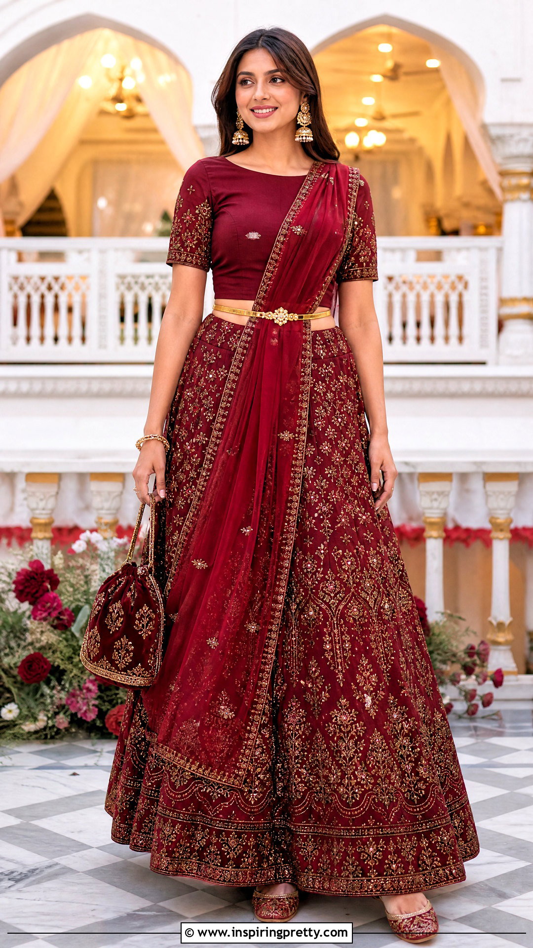 Dupatta Belt Skirt And Top Indian Outfit - 50 skirt and top indian outfits