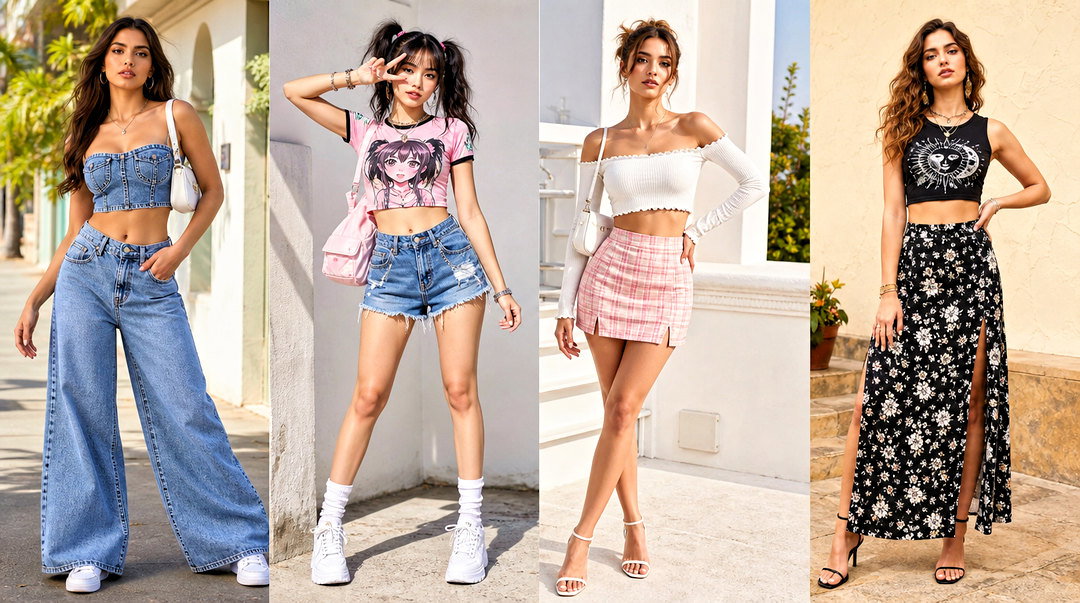 25 E-Girl Crop Top Outfit Ideas for Trendy Alt-Girl Style