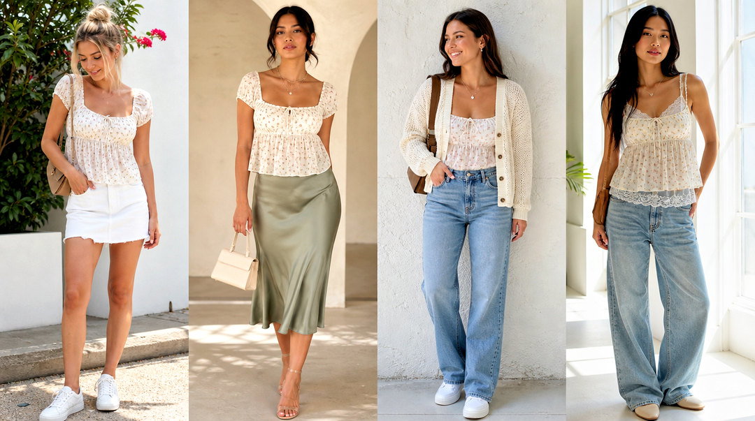 20 Easy Babydoll Top Hollister Outfit Ideas for Casual Days