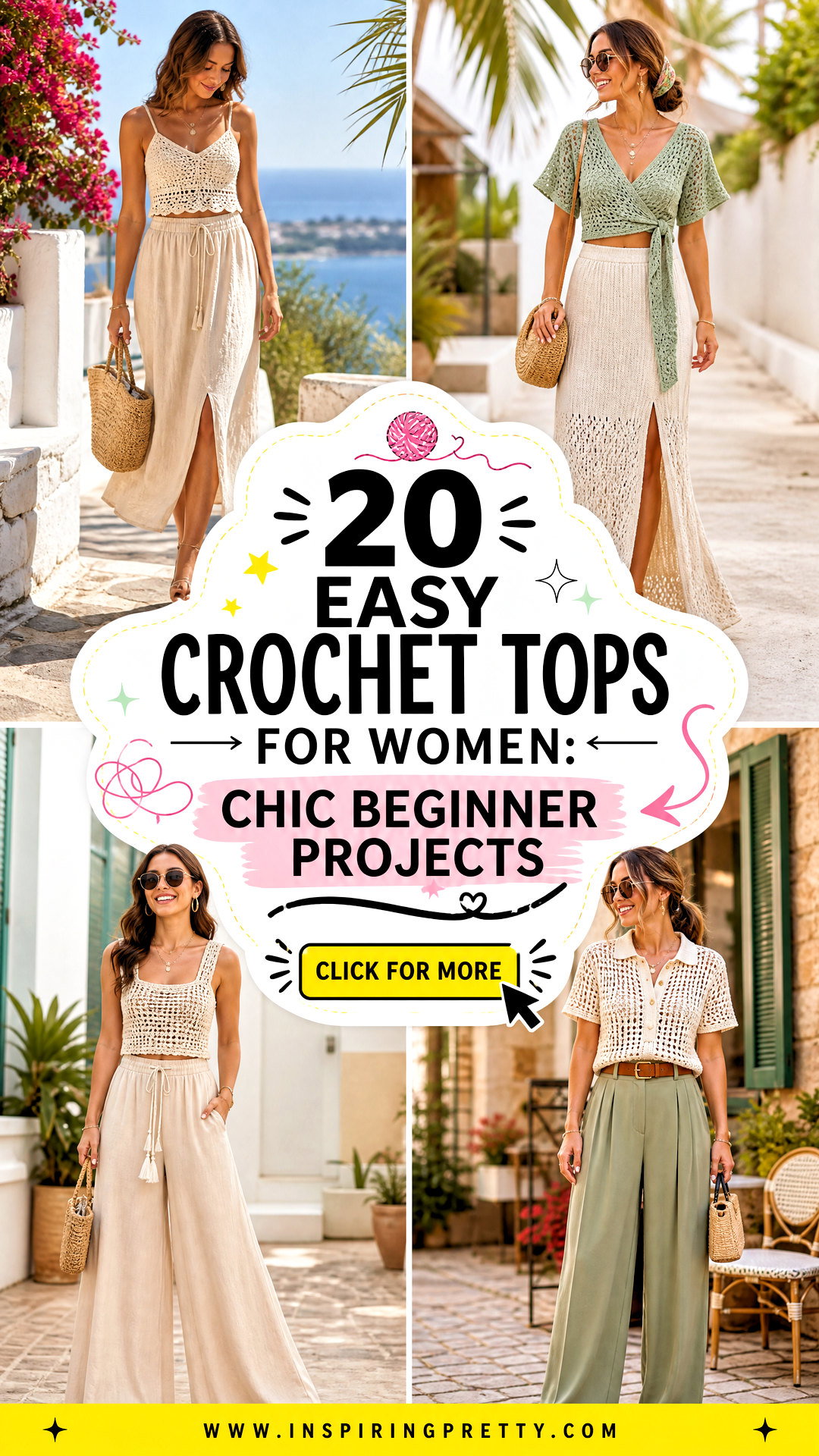 20 Easy Crochet Tops for Women Chic Beginner Projects - 20 Easy Crochet Tops for Women: Chic Beginner Projects