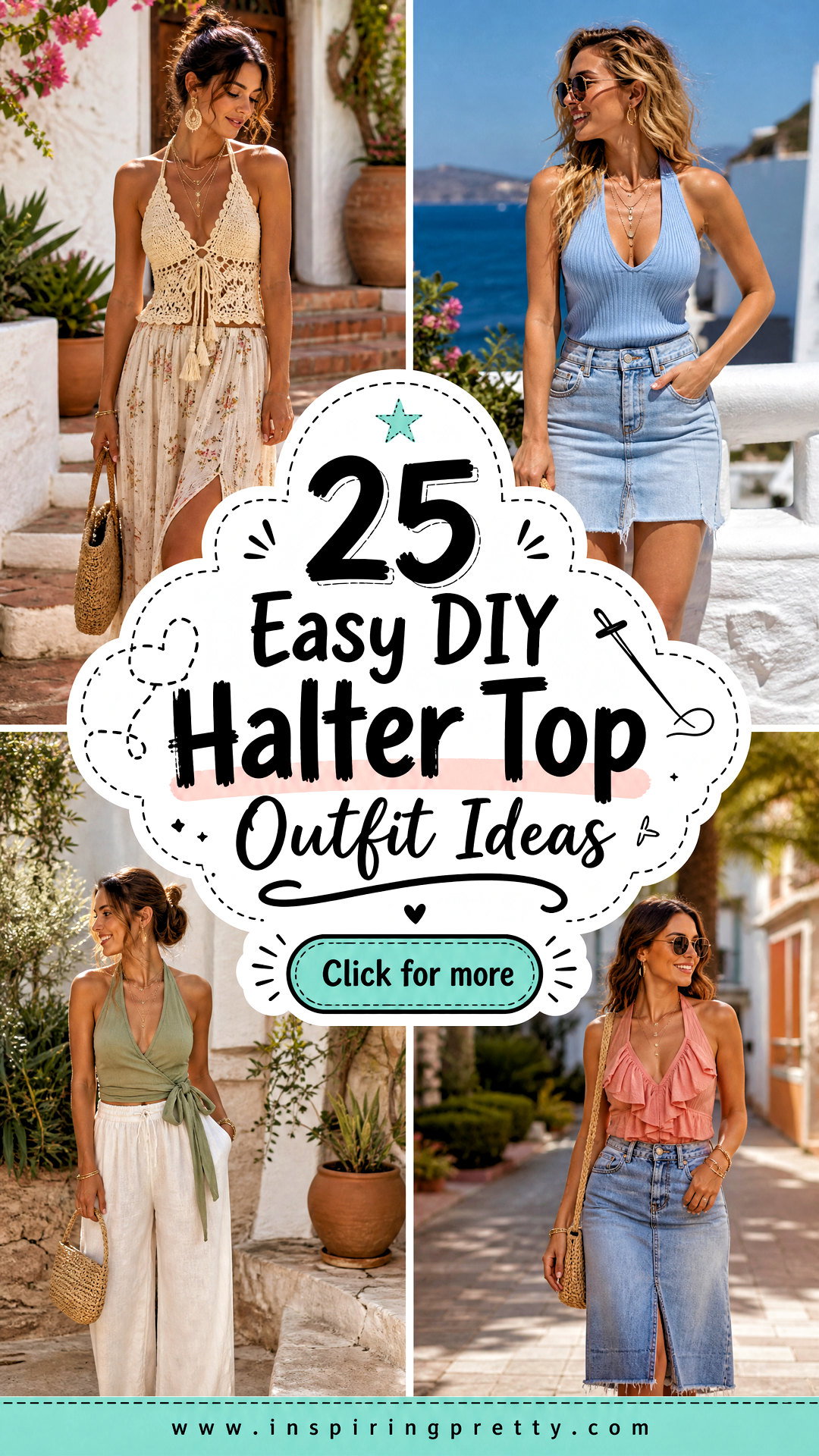 25 Easy DIY Halter Top Outfit Ideas for Creative Summer Style - 25 Easy DIY Halter Top Outfit Ideas for Creative Summer Style