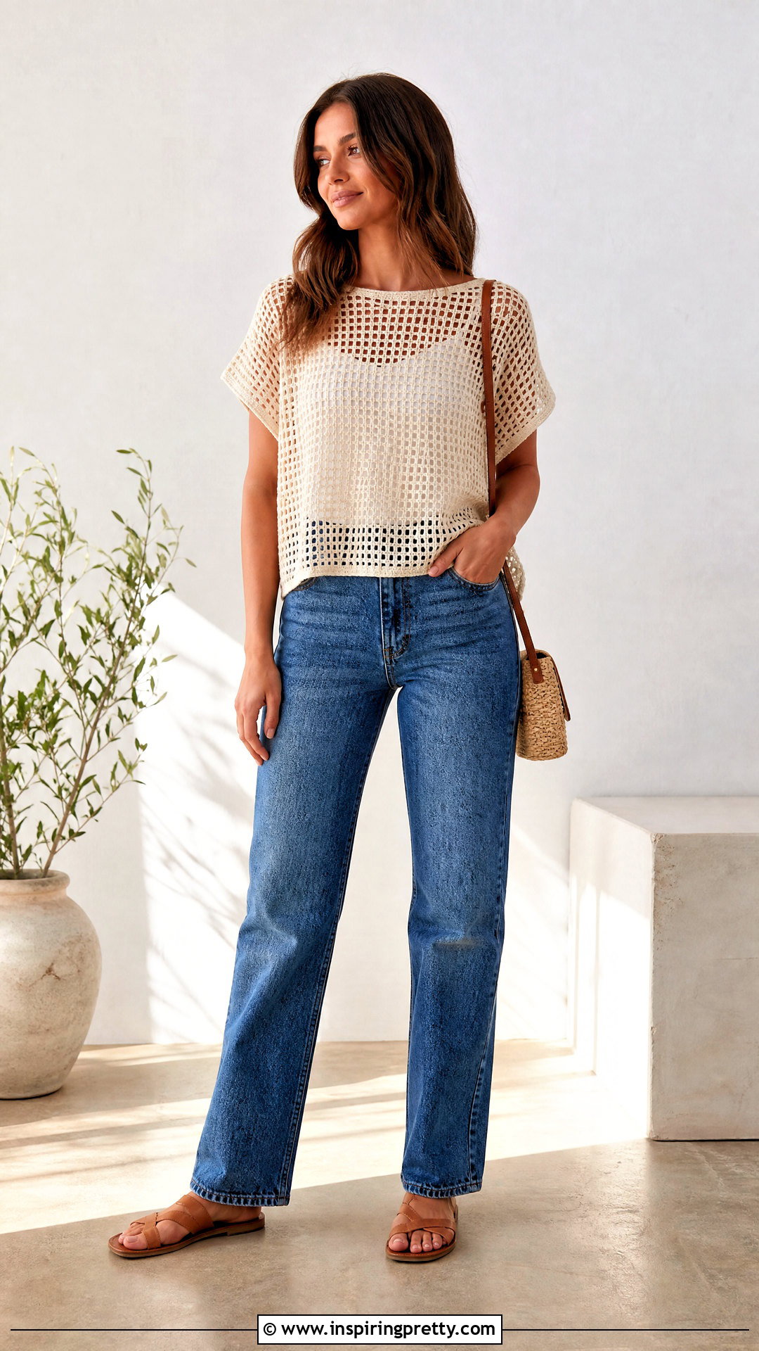 Easy Rectangle Crochet Mesh Top - how to crochet mesh top (20 ways)
